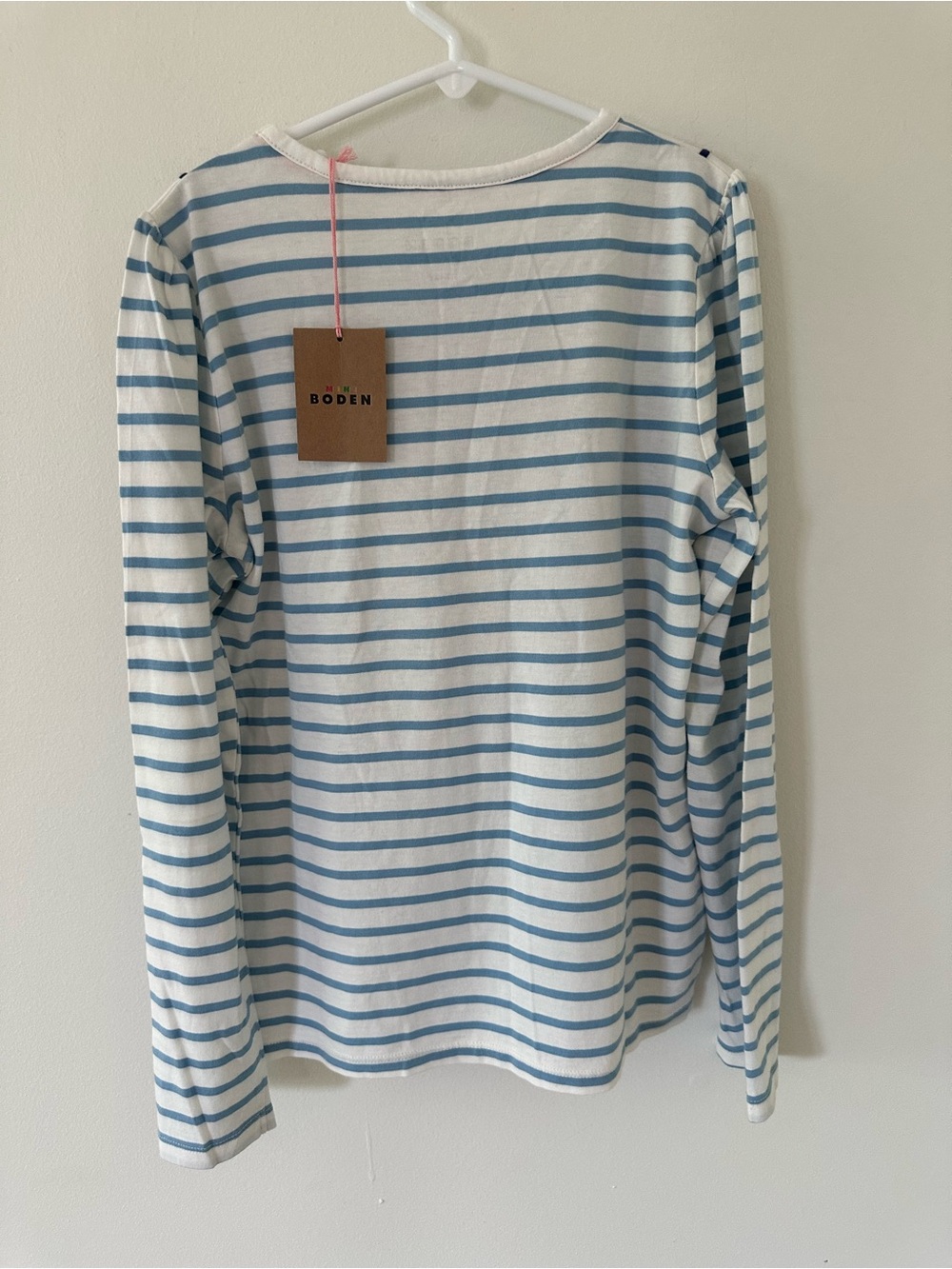 Mini Boden Kids' Stripe Bow Appliqué
Long Sleeve Cotton Graphic - Picture 7 of 8
